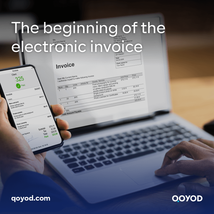 The beginning of the electronic invoice