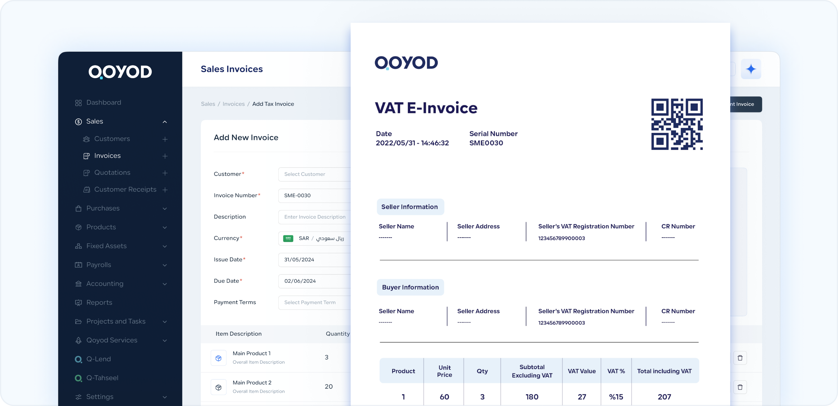 1. E Invoicing EN Qoyod | THE EASIEST ACCOUNTING PROGRAM - Qoyod