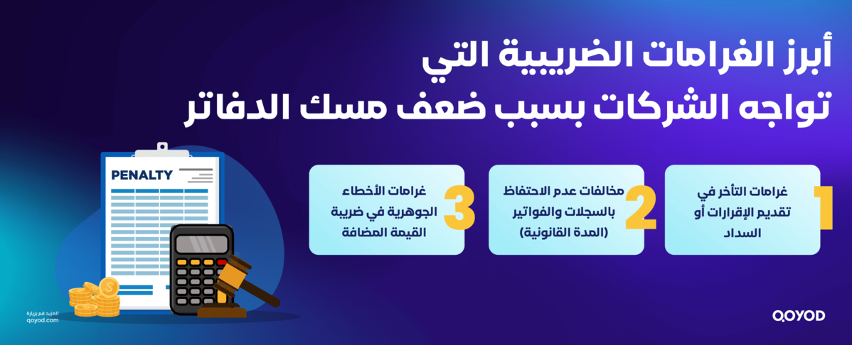 كيف يساعد مسك الدفاتر في تجنب الغرامات الضريبية4 1 مسك الدفاتر ودوره في تجنب الغرامات الضريبية: دليل للشركات. - قيود أبرز الغرامات الضريبية التي تواجه الشركات بسبب ضعف مسك الدفاتر