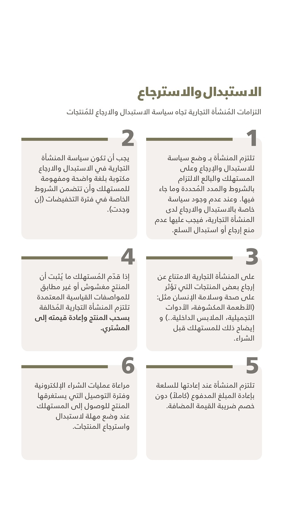 الاستبدال والاسترجاع سياسة الاستبدال والاسترجاع كل ما تريد معرفته عنها - قيود سياسة الاستبدال والاسترجاع