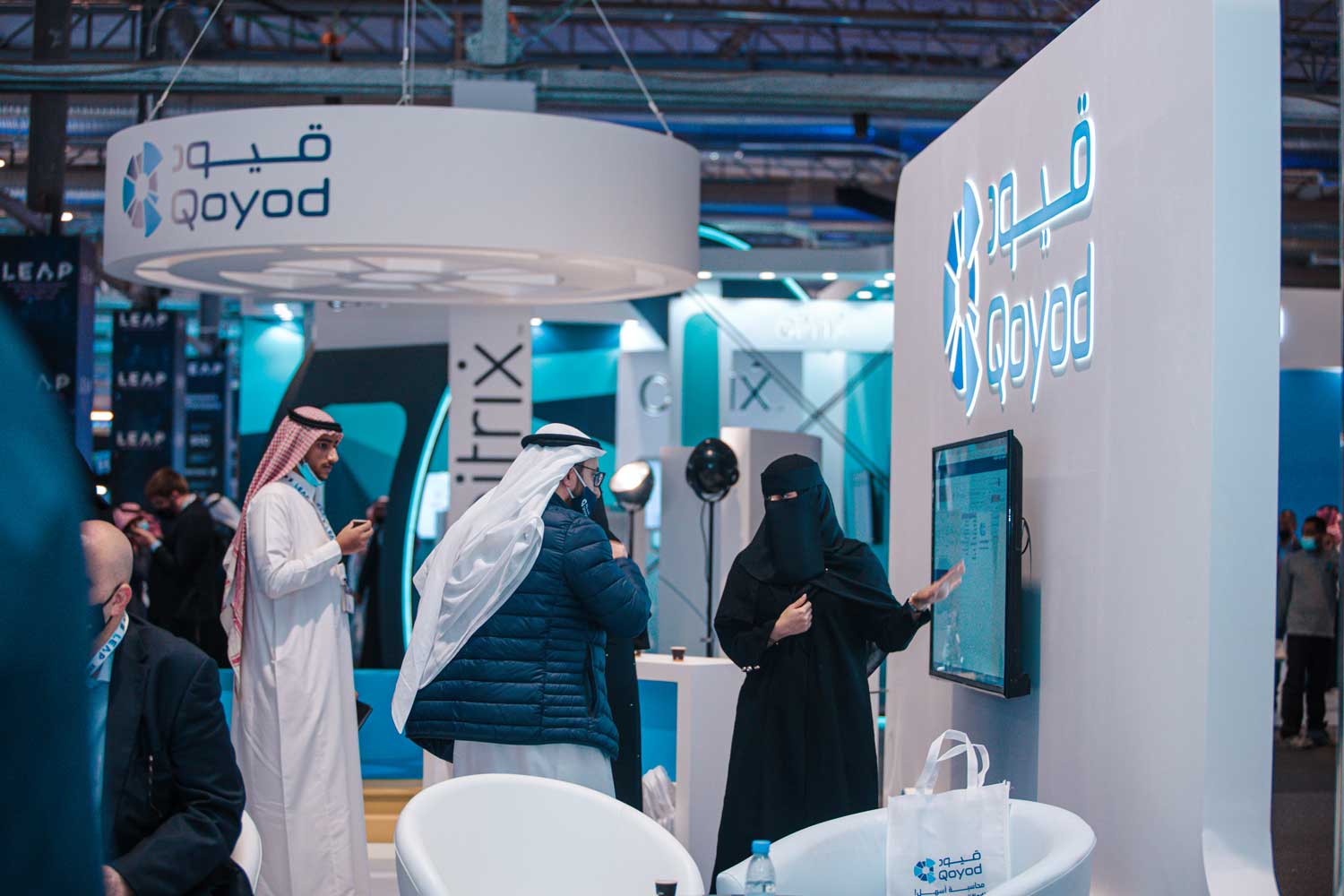 جناح قيود في مؤتمر ليب 2022 التقني العالمي بالرياض