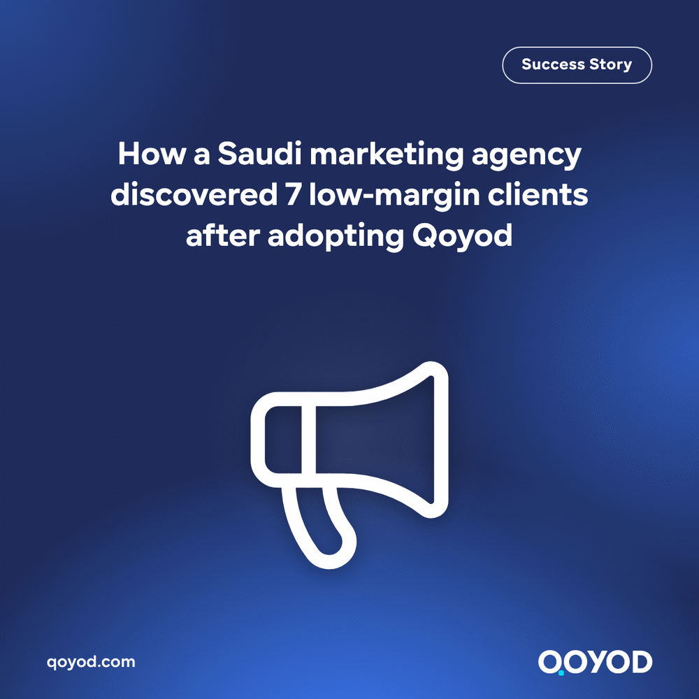 How a Saudi marketing agency discovered 7 low-margin clients after adopting Qoyod