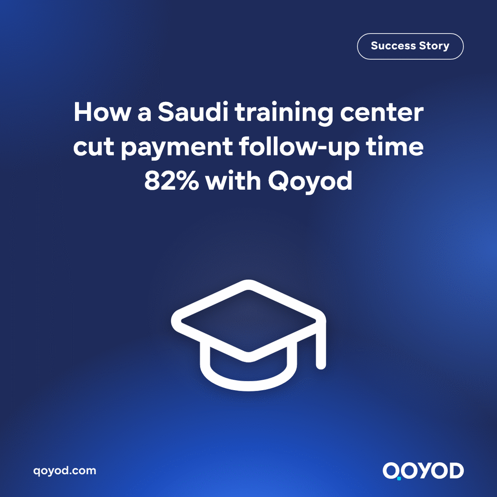 How a Saudi training center cut payment follow-up time 82% with Qoyod