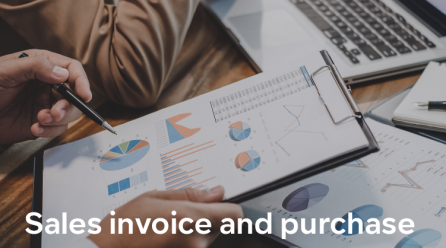 Sales invoice and purchase invoice from Qoyod