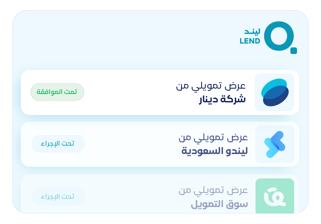 Homepage QLend قطاع التشغيل والصيانة - قيود