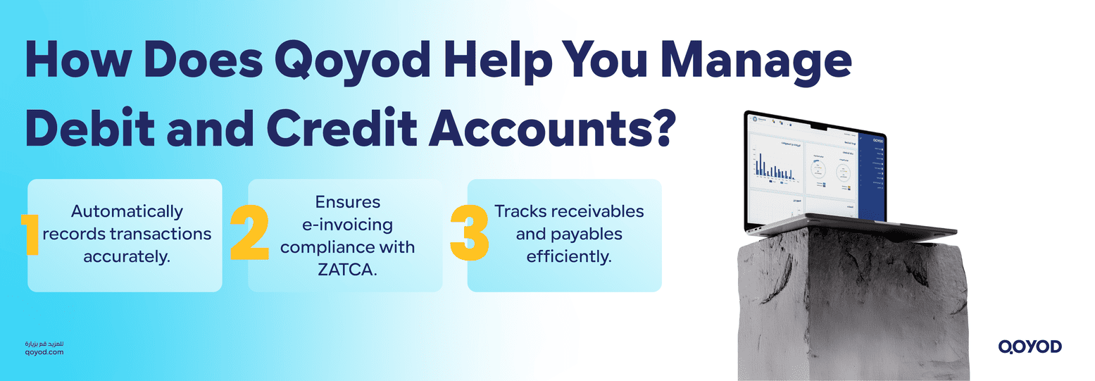 How Does Qoyod Help You Manage Debit and Credit Accounts Debit and Credit in Accounting: Full Guide for Saudi SMEs - Qoyod How Does Qoyod Help You Manage Debit and Credit Accounts
Ensures