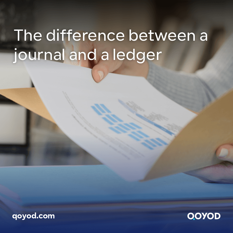 The difference between a journal and a ledger Qoyod