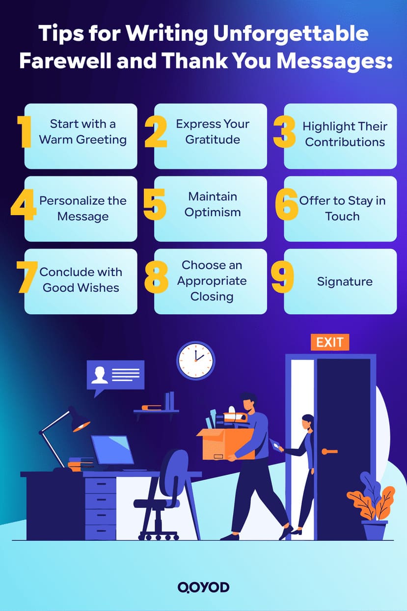 Tips for Writing Unforgettable Farewell and Thank You Messages
