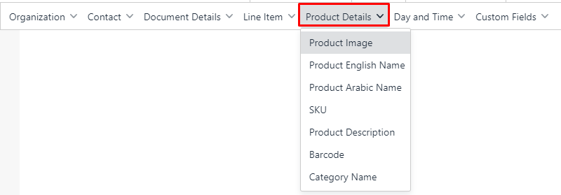 New Document designer settings - Qoyod