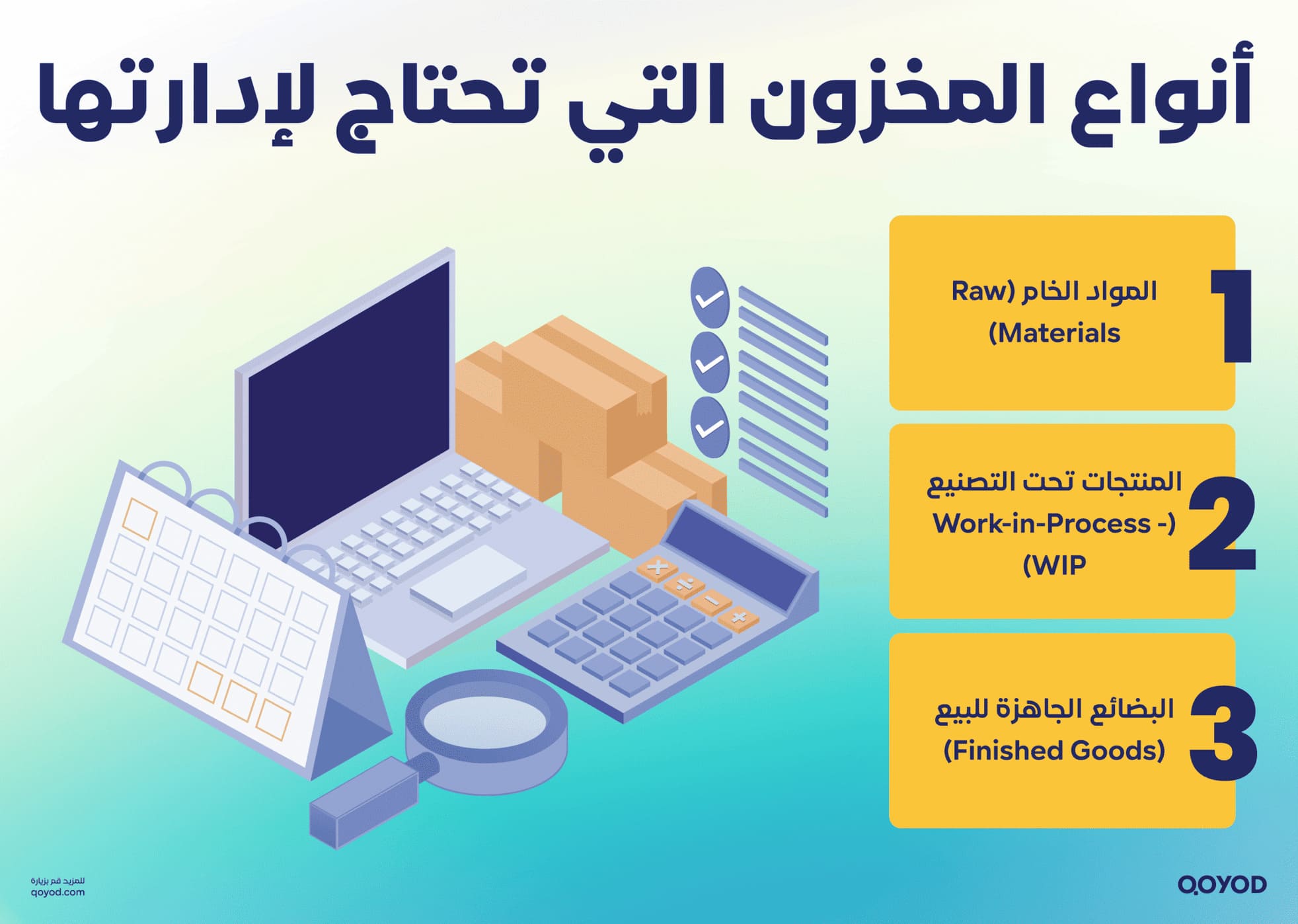 أنواع المخزون التي تحتاج لإدارتها