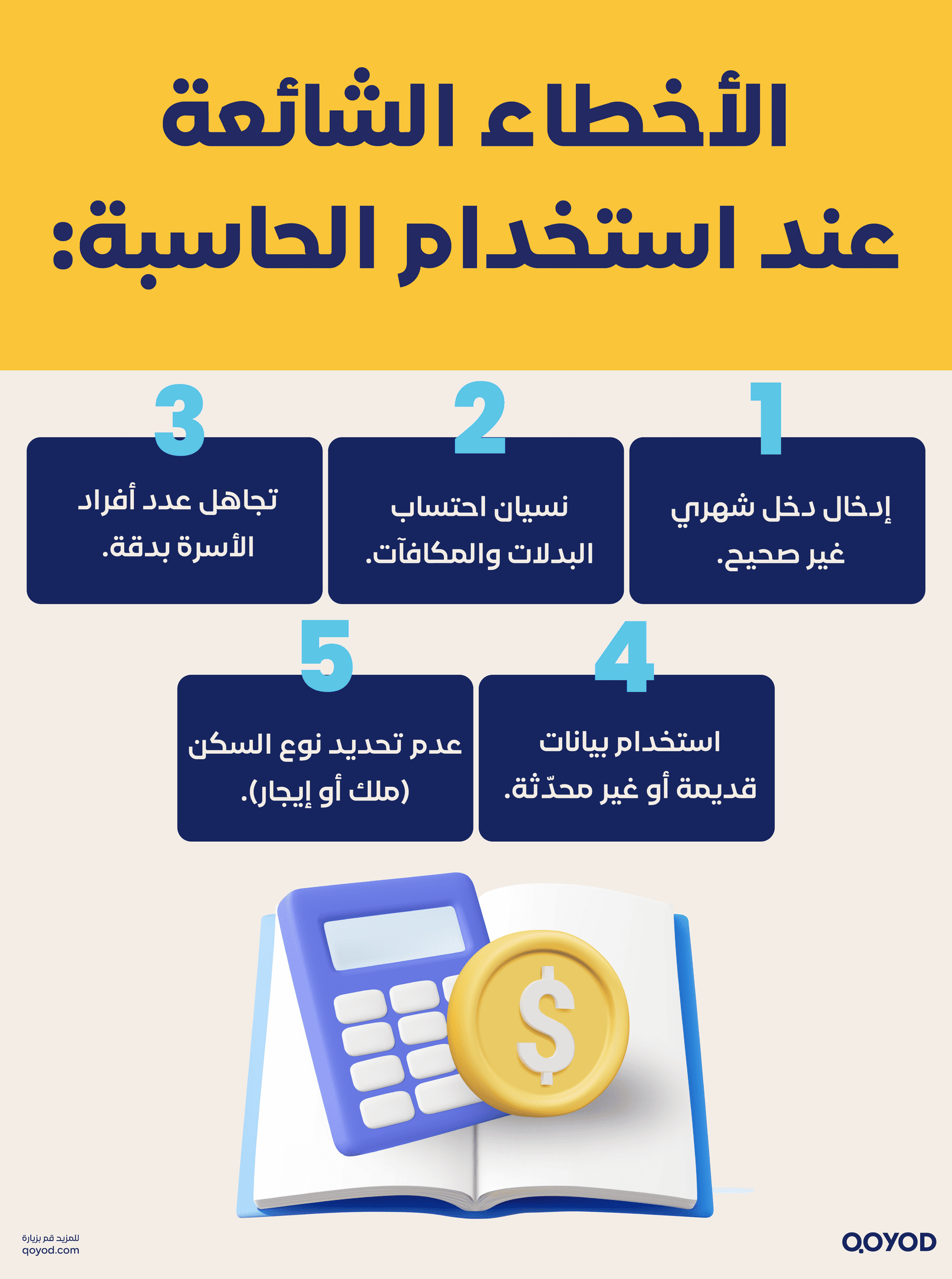الأخطاء الشائعة عند استخدام الحاسبة حاسبة الدعم حساب المواطن 1445: احسب دعمك بدقة - قيود الأخطاء الشائعة عند استخدام الحاسبة