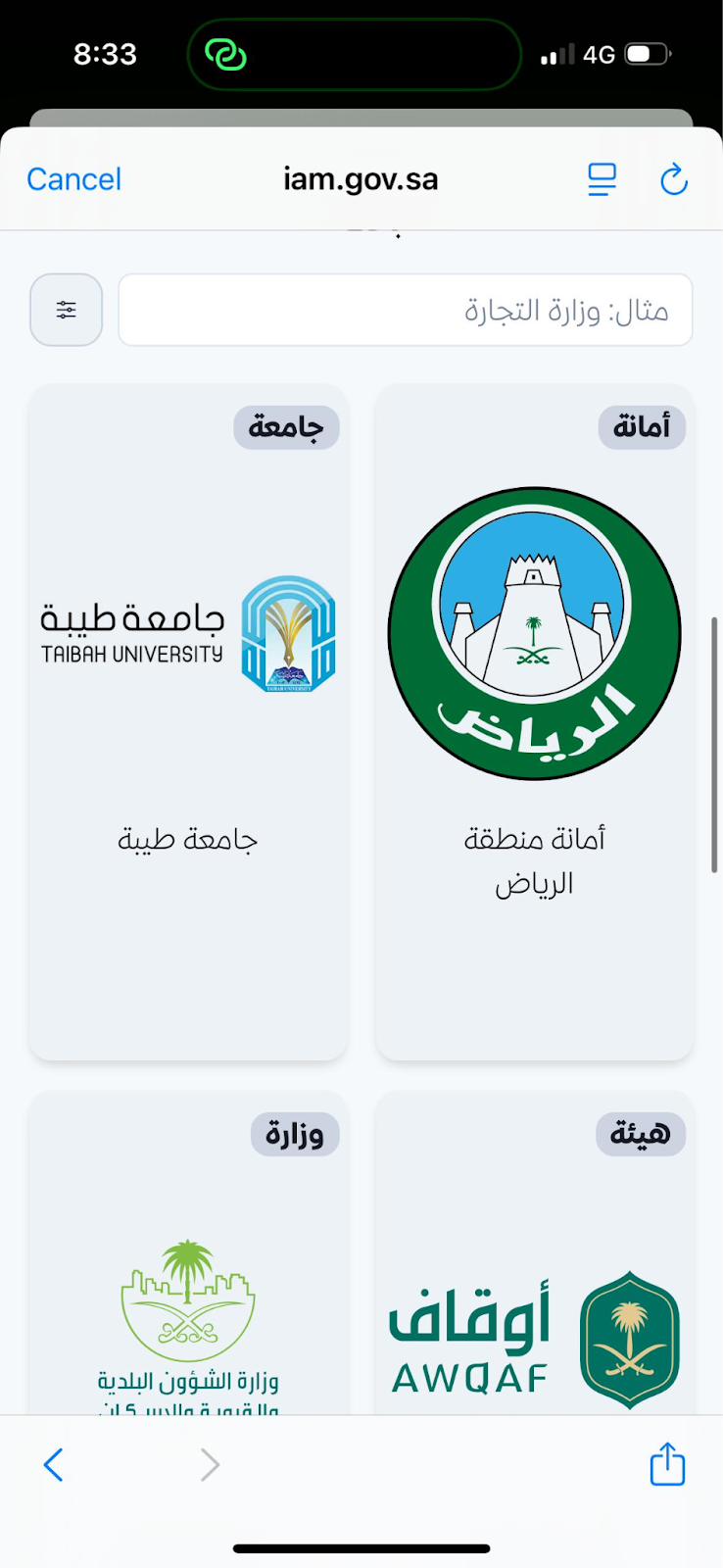  تسهيل الإجراءات الحكومية 