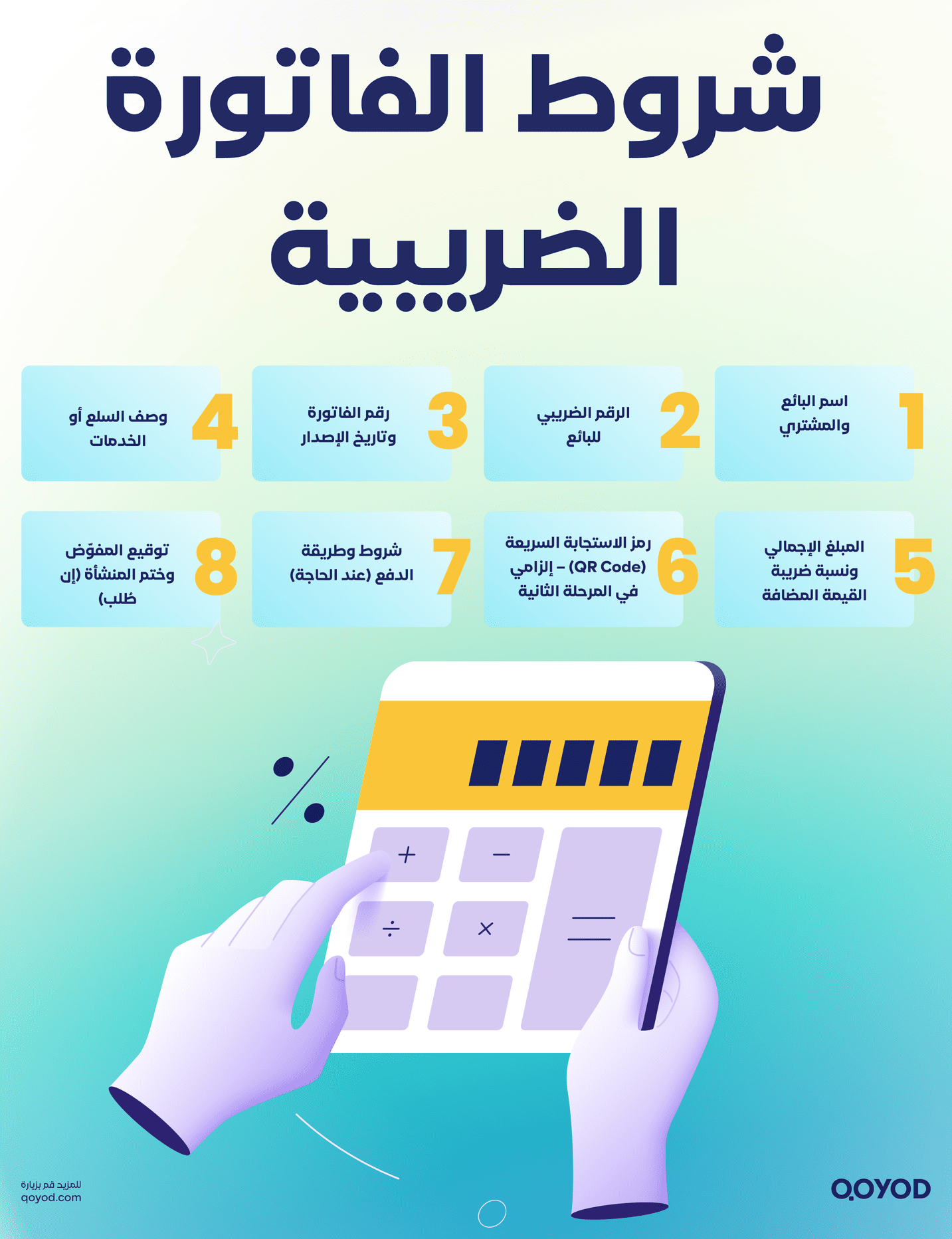 شروط الفاتورة الضريبية