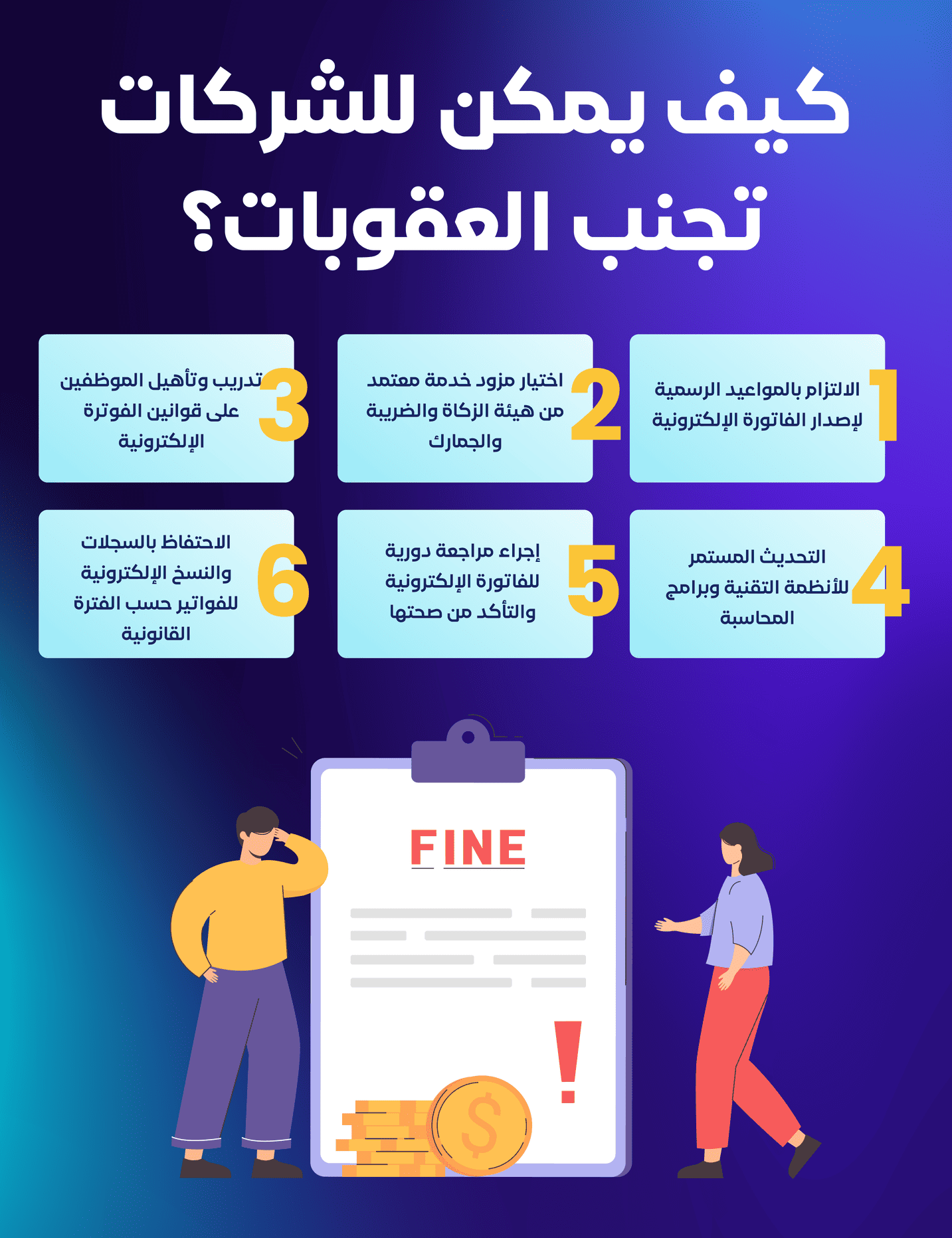 كيف يمكن للشركات تجنب العقوبات؟ لا تدفع الثمن: افهم عقوبة الفاتورة الإلكترونية وتجنبها - قيود كيف يمكن للشركات تجنب العقوبات؟