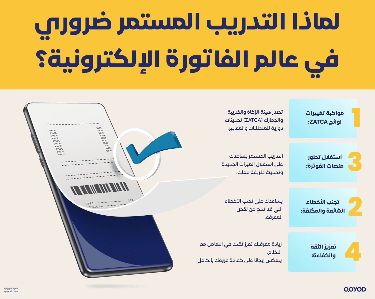 لماذا التدريب المستمر ضروري في عالم الفاتورة الإلكترونية؟